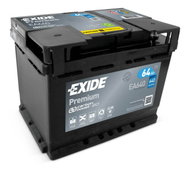 Exide Premium 12V 64Ah 640A EA640