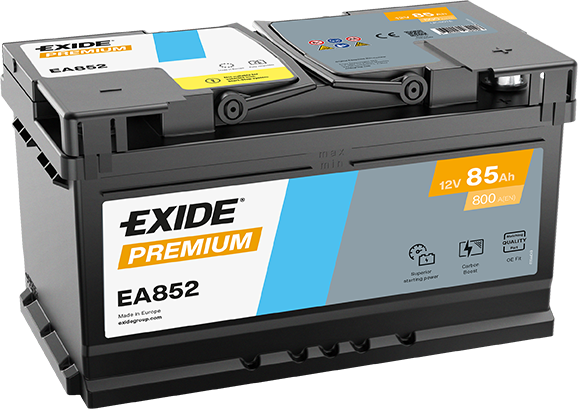 Exide Premium 12V 85Ah 800A EA852