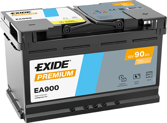 Exide Premium 12V 90Ah 720A EA900