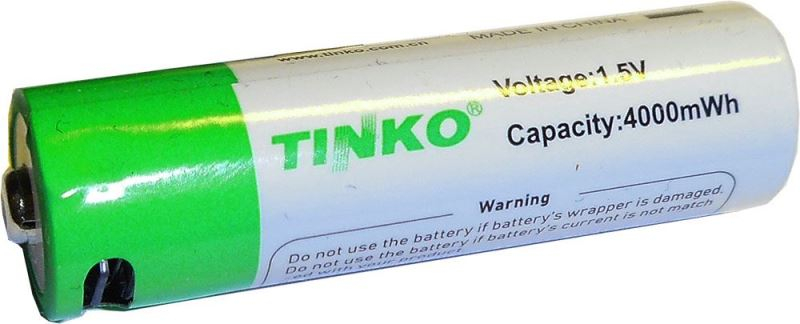 Nabíjecí tužková baterie AA USB-C TINKO, 1,5V/1700mAh