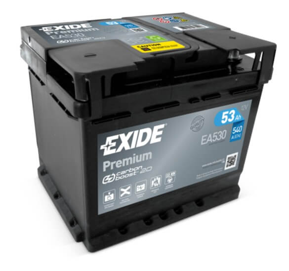 Exide Premium 12V 53Ah 540A EA530
