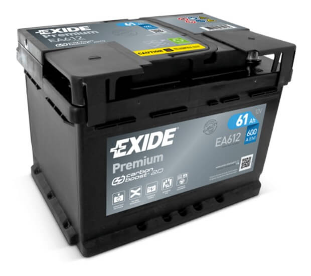 Exide Premium 12V 61Ah 600A EA612