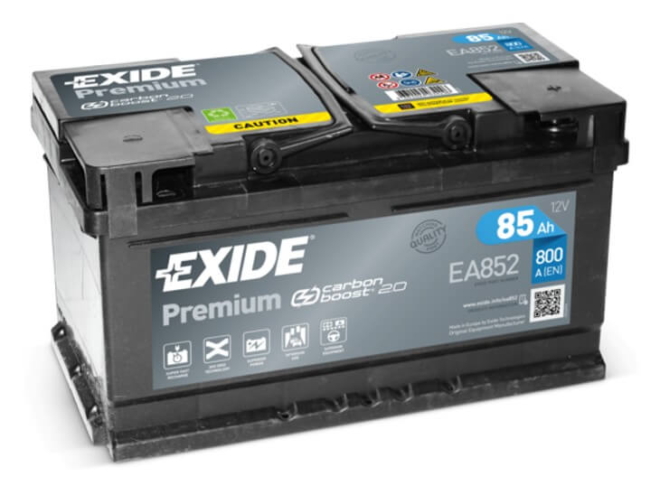 Exide Premium 12V 85Ah 800A EA852