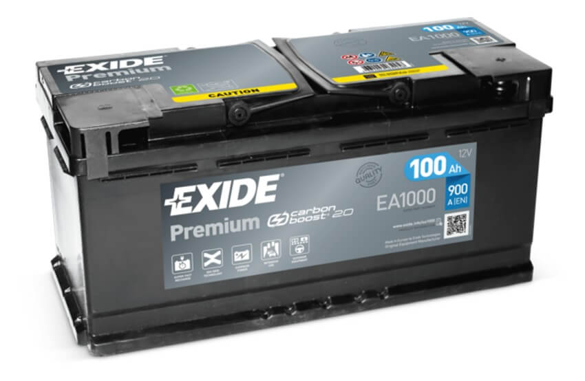 Exide Premium 12V 100Ah 900A EA1000