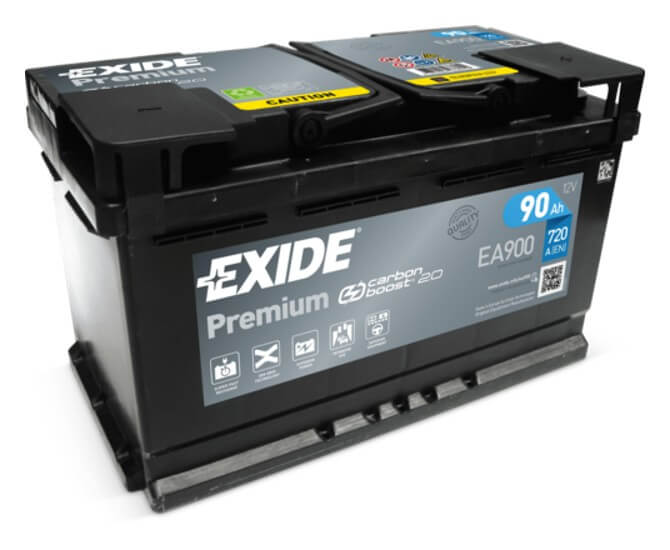 Exide Premium 12V 90Ah 720A EA900