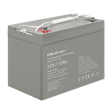 Baterie Qoltec AGM 72Ah