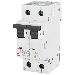 Jistič ETIMAT 10-DC 2-pólový C63 6kA - 63A