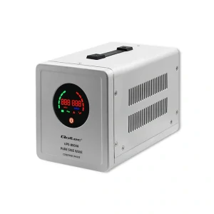 Záložní zdroj Qoltec UPS Pure Sine Wave | 800VA | 560W | konstantní fáze | Šedá