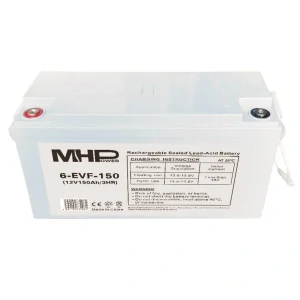 MHPower 6-EVF-150 Trakční gelová baterie 12V/150Ah, Terminál T2 - M8, Deep Cycle