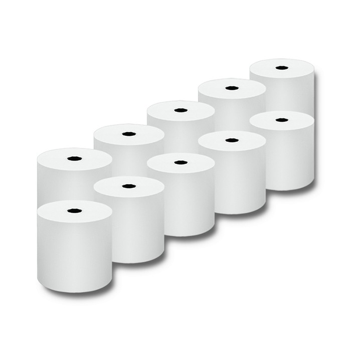 Termo role Qoltec 80 x 80 | 65 g/m2 | 10 ks | bez BPA