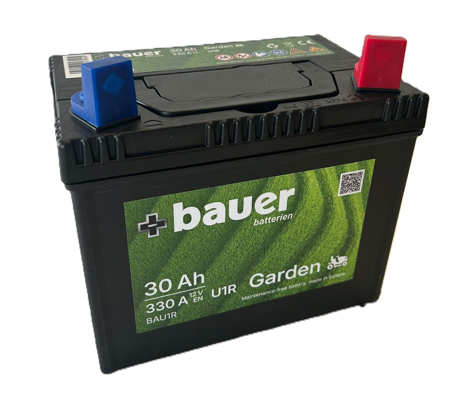baterie BAUER Garden U1R 12V 30Ah 330A 195x127x182