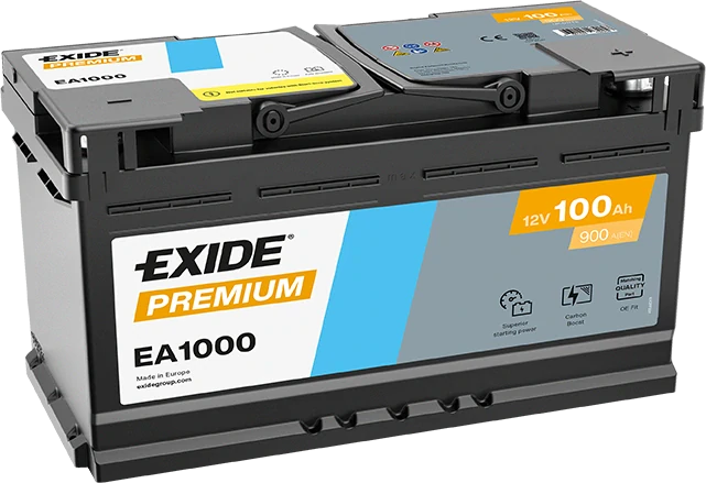 Exide Premium 12V 100Ah 900A EA1000