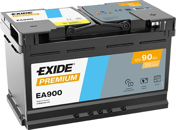 Exide Premium 12V 90Ah 720A EA900