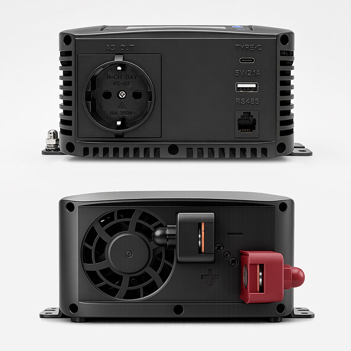 Měnič napětí Qoltec Čistá sinus 12V na 230V , 500/1000W