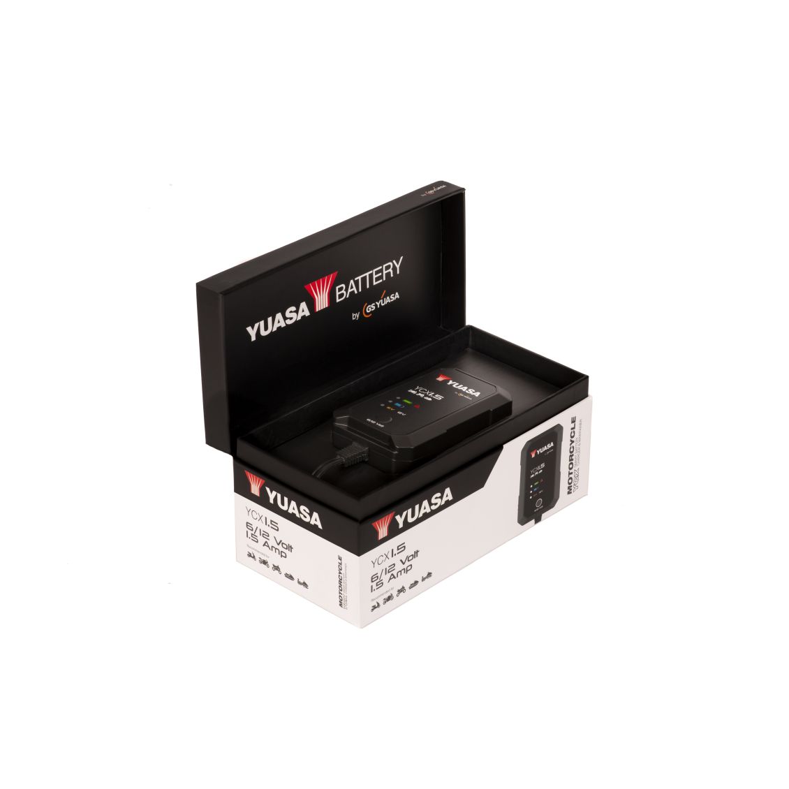 nabíječka akumulátorů YUASA YCX1.5 6V/12V 1,5A